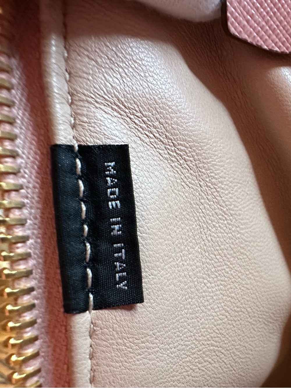 Prada Saffiano Leather Promenade Bag in Pink and Cream (Medium) - Picture 10 of 10